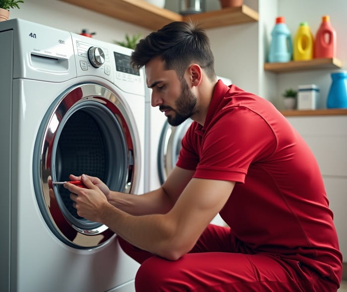 تعمیر دیگ لباسشویی توسط تعمیرکار 
